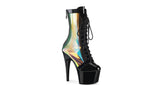 Pat.Holographic Ankle Boots