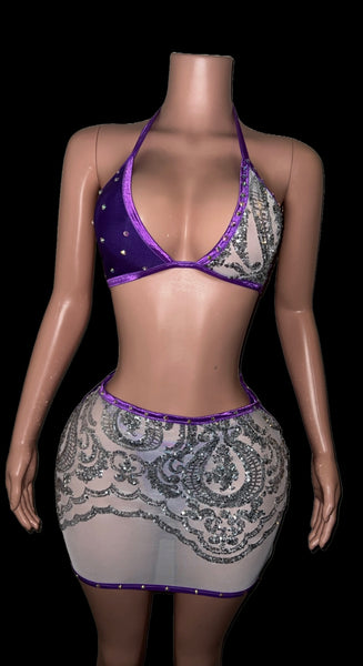 Sheer Purple 3pc Set