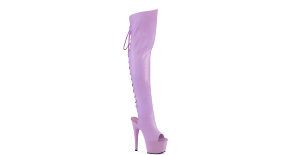 Lavender Thigh High Boots