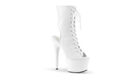 7” White Ankle Boots