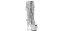 Silver Leather Fringe