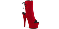 Red Suede Ankle Boots