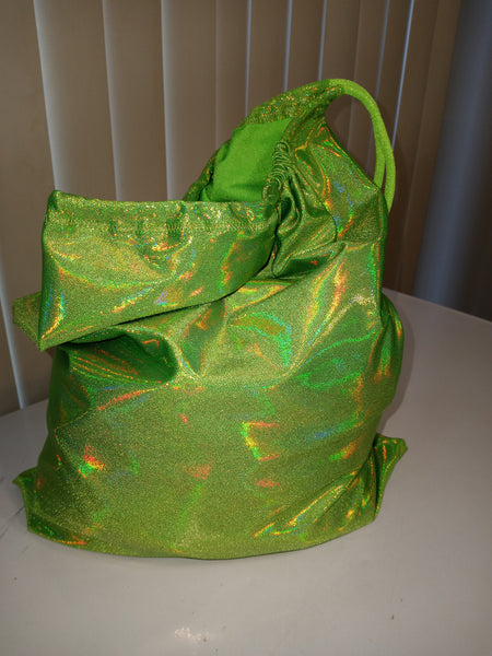 Sac d'argent vert lime