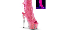 Pink Glitter Boots